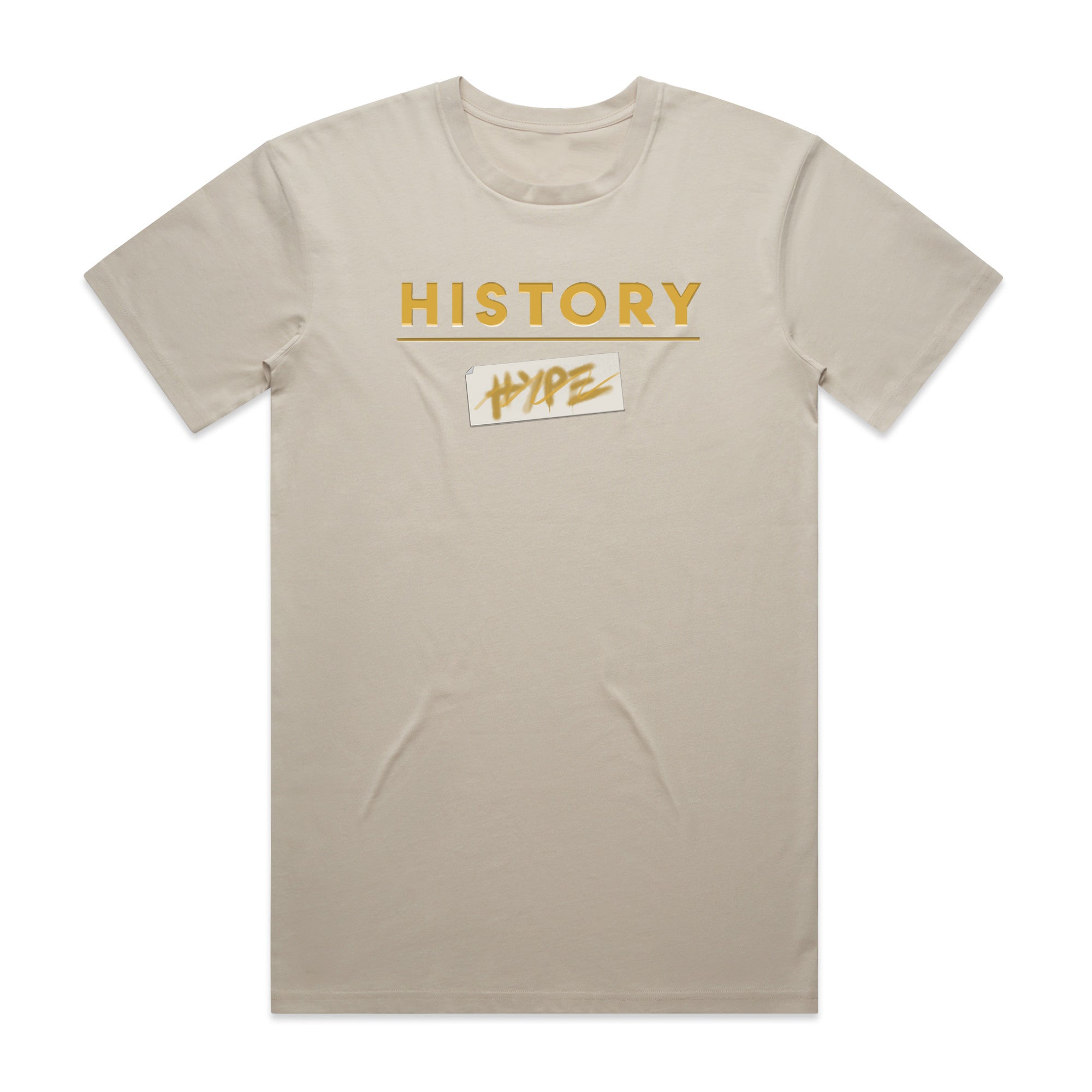 History Over Hype Tee (Bone) – Since Apparel